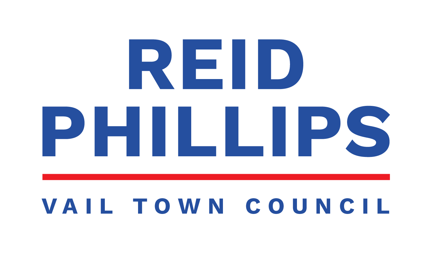 Reid Phillips for Vail Town Council | 2023 TOV Election Logo